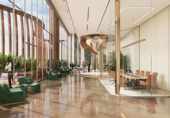 Sky Office co-working floor at NEO by Yula, Neopolis, Kokapet Kokapet